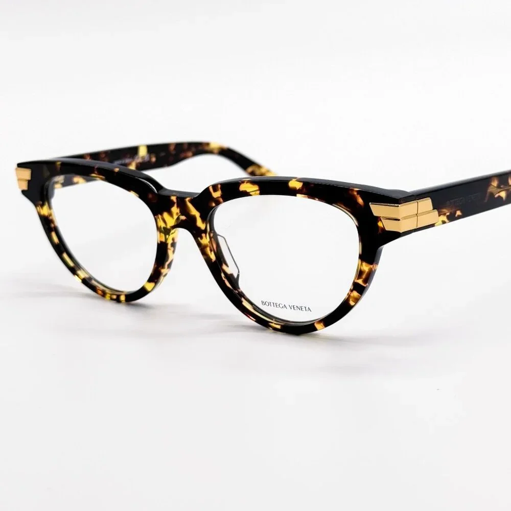 NEW BOTTEGA VENETA EYEGLASSES BV1106O 002 CAT EYE HAVANA WOMEN EYEWEAR